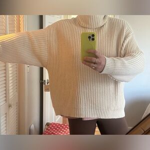 Cozy Cream FREE PEOPLE Turtleneck Sweater